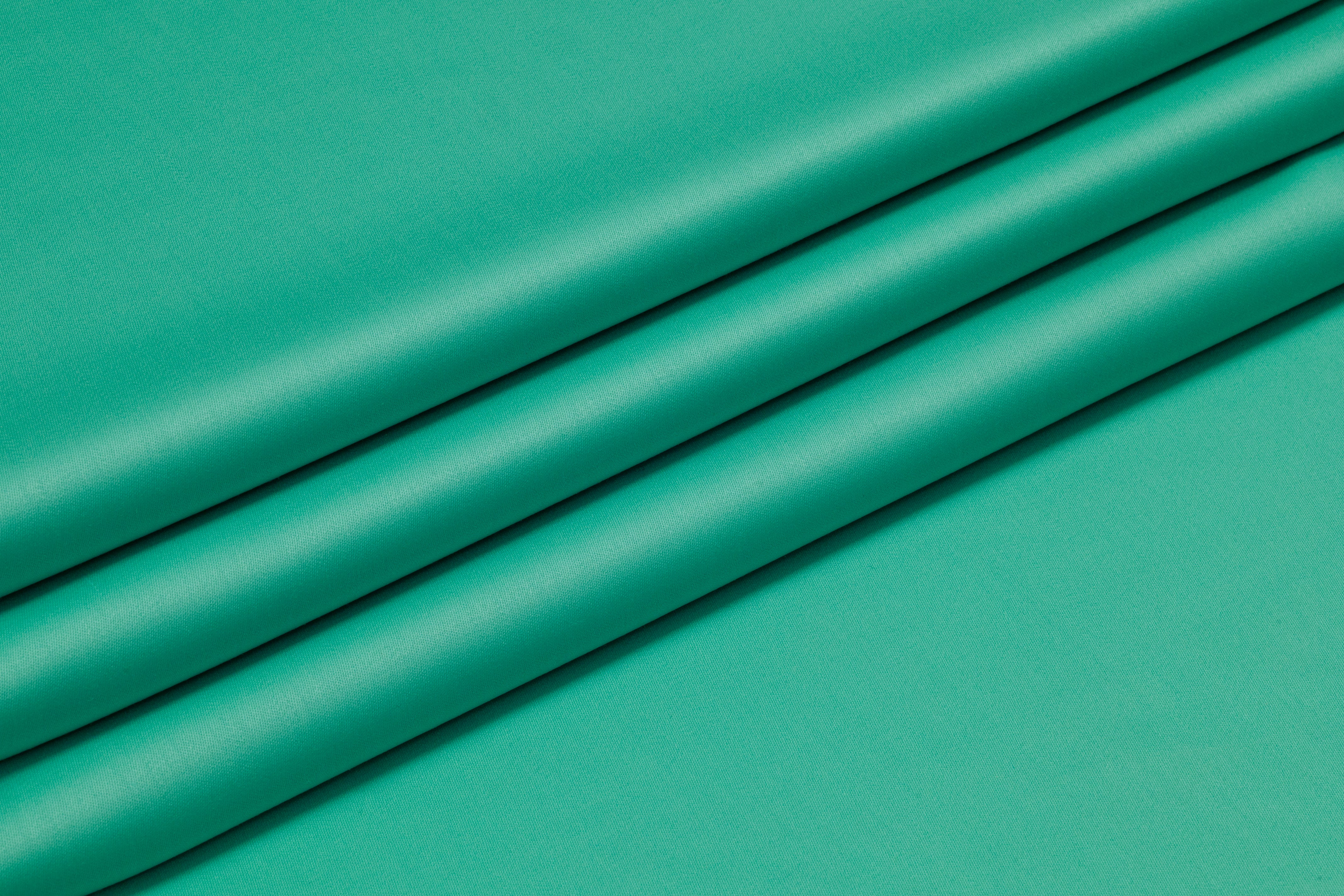 Super 150s Italian Wool Blend Satin Faille Suiting - Turquoise Green