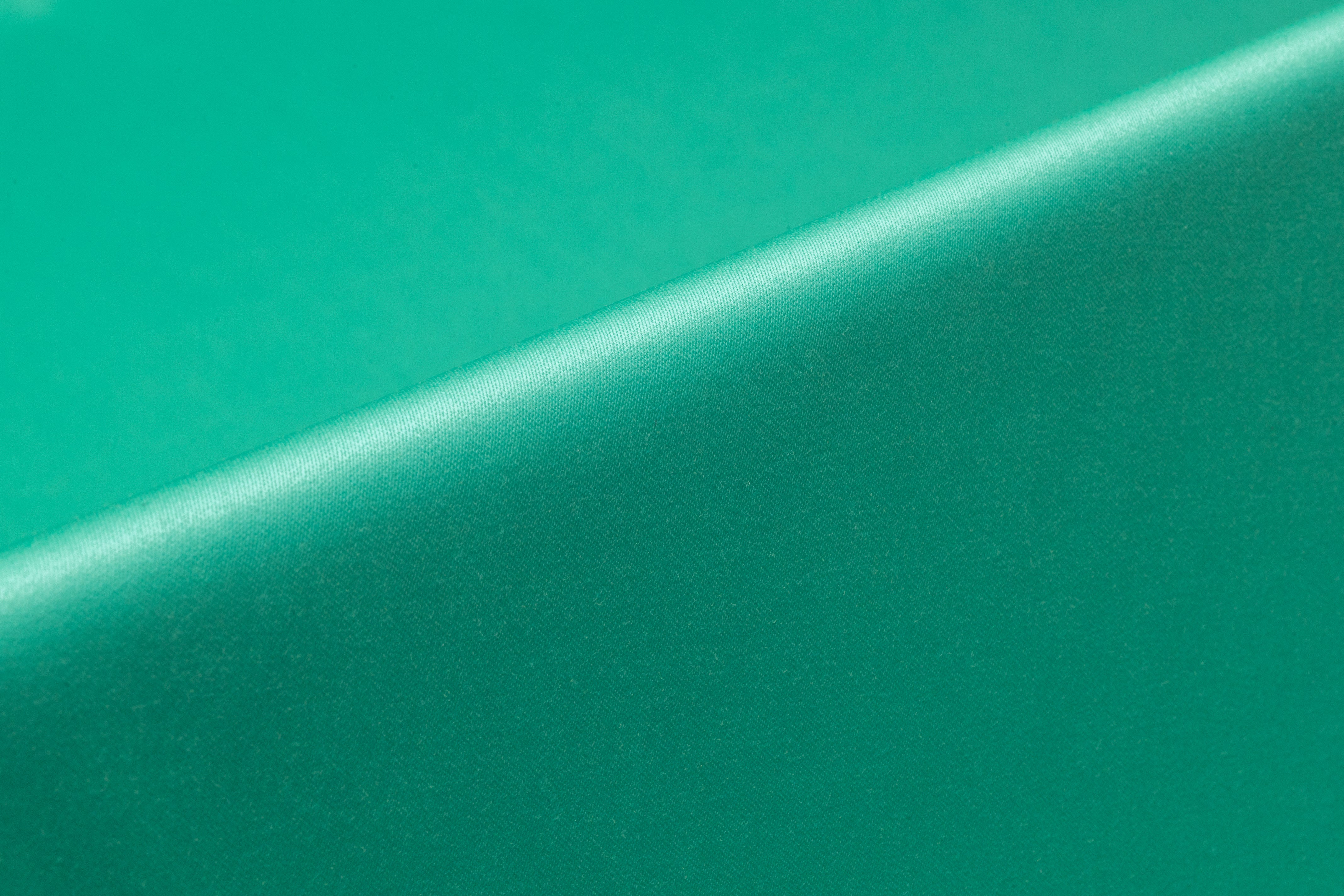 Super 150s Italian Wool Blend Satin Faille Suiting - Turquoise Green