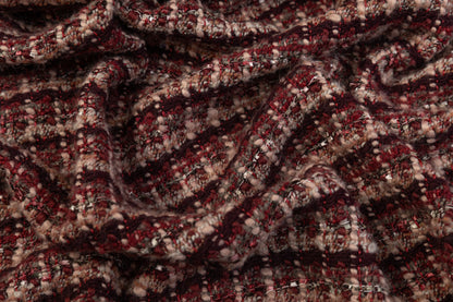 Wool Blend Tweed - Mauve