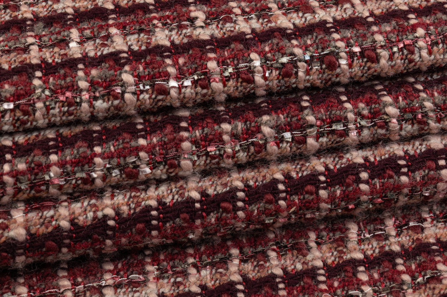 Wool Blend Tweed - Mauve