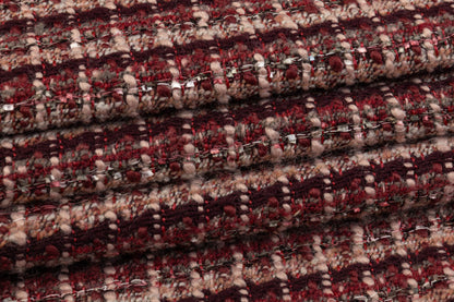 Wool Blend Tweed - Mauve