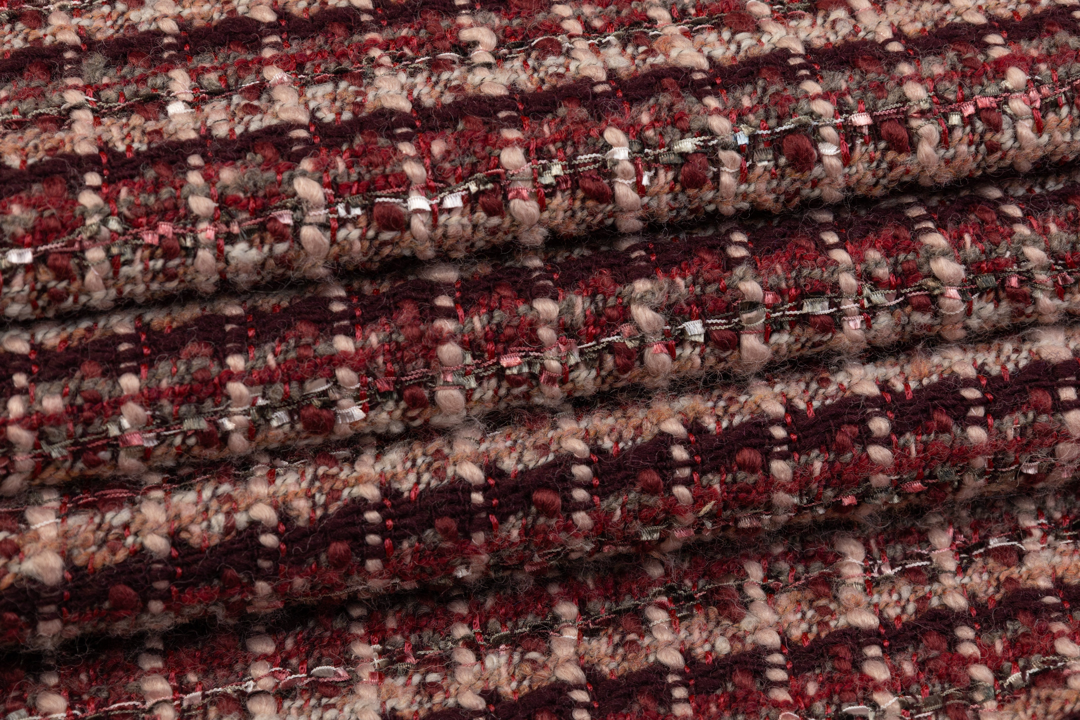 Wool Blend Tweed - Mauve