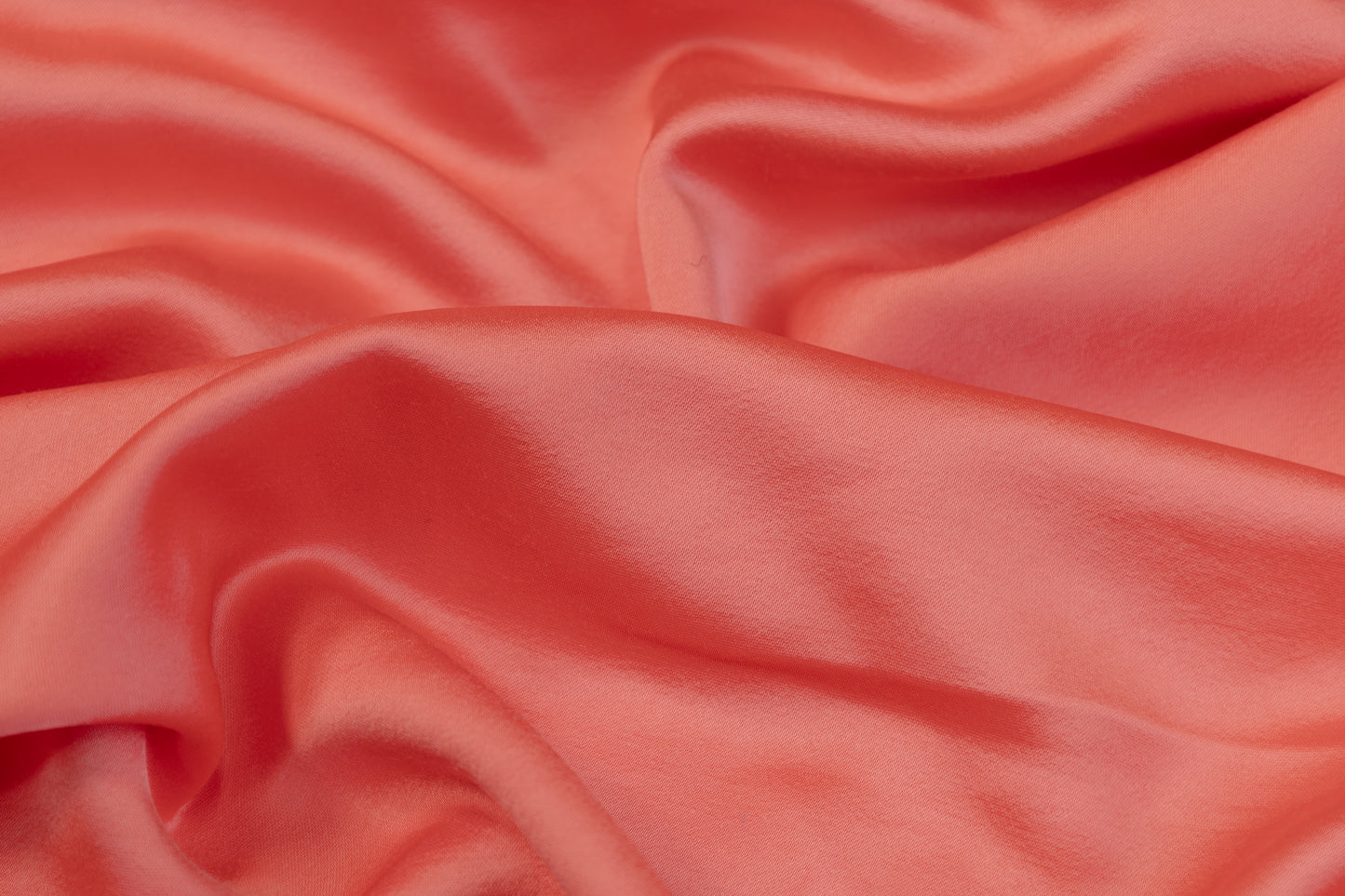 Heavy Viscose Acetate Charmeuse - Coral