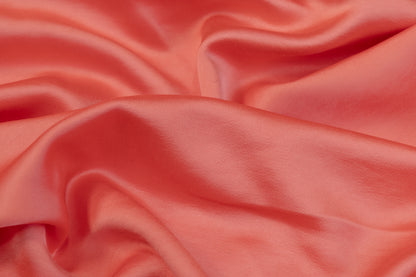 Heavy Viscose Acetate Charmeuse - Coral