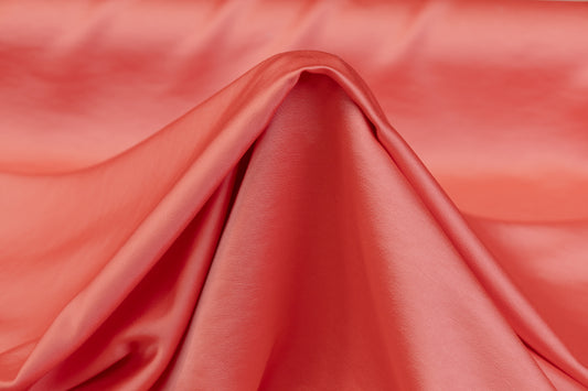 Heavy Viscose Acetate Charmeuse - Coral