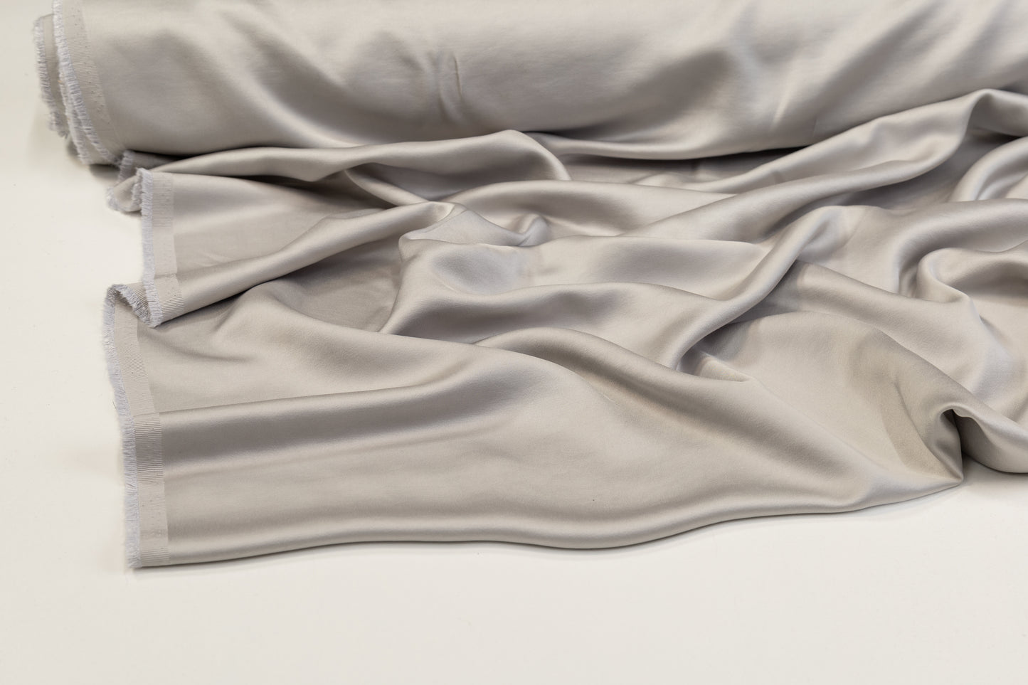 Heavy Viscose Acetate Charmeuse - Gray
