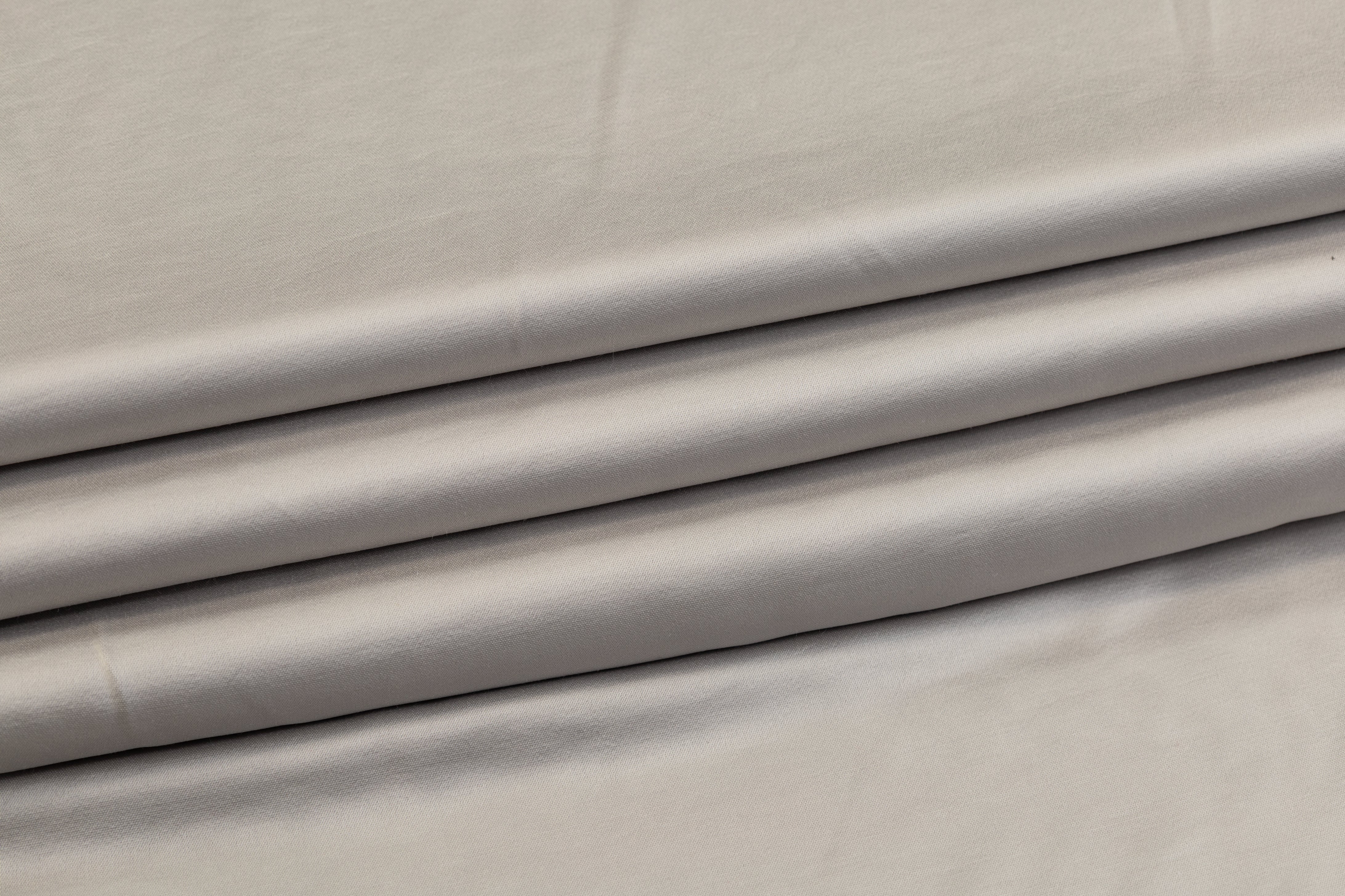 Heavy Viscose Acetate Charmeuse - Gray
