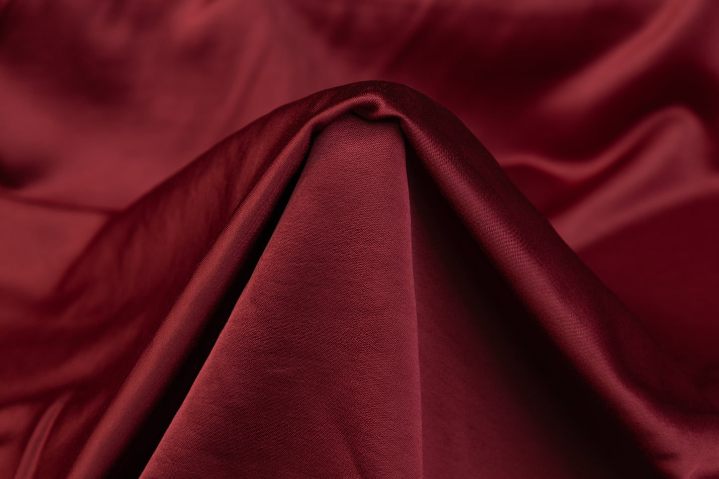 Heavy Viscose Acetate Charmeuse - Maroon