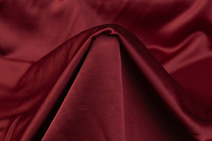 Heavy Viscose Acetate Charmeuse - Maroon
