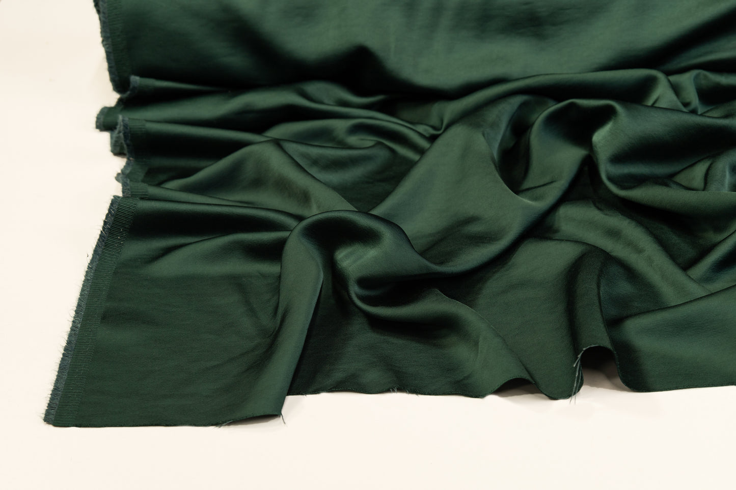Heavy Viscose Acetate Charmeuse - Emerald Green