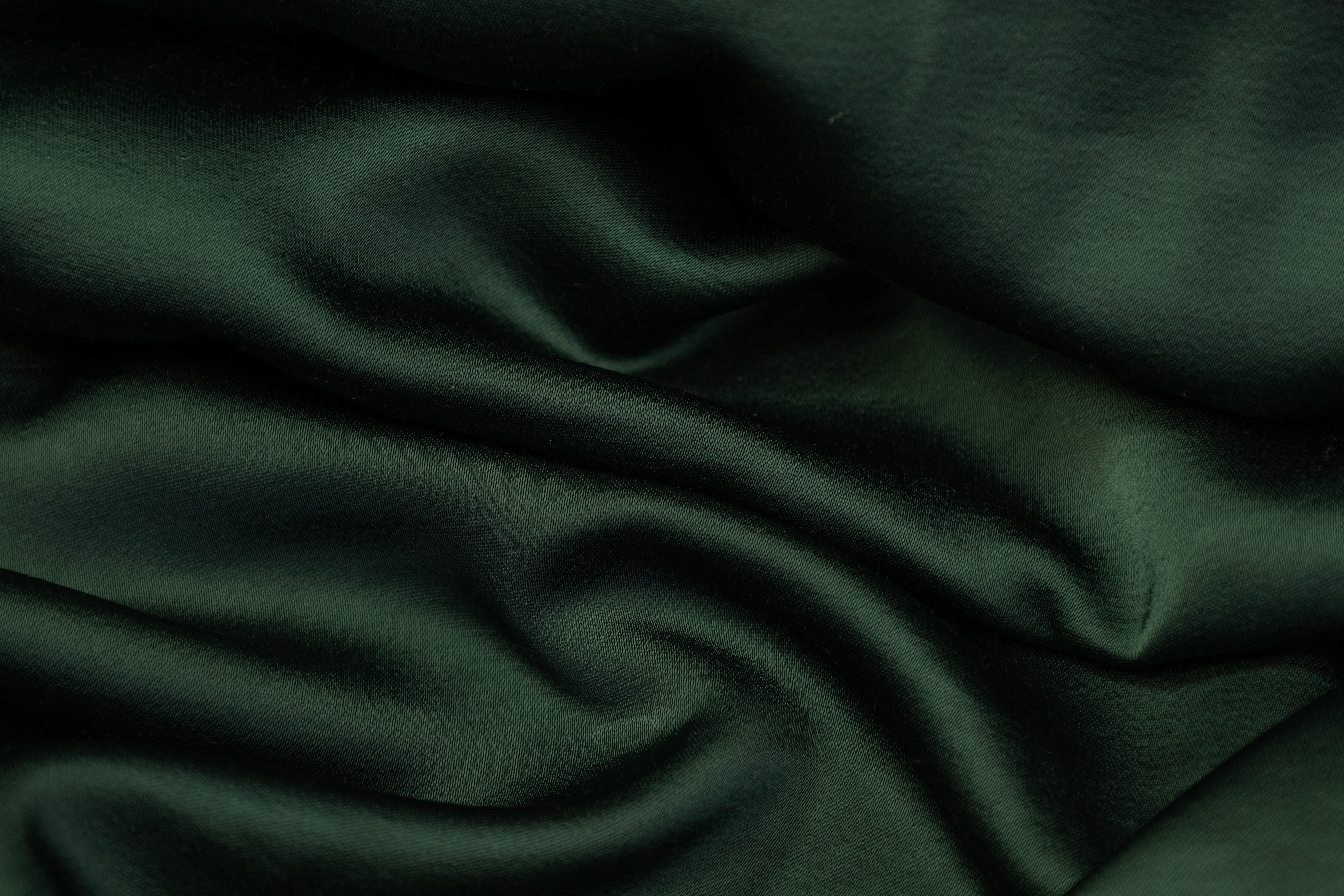 Heavy Viscose Acetate Charmeuse - Emerald Green