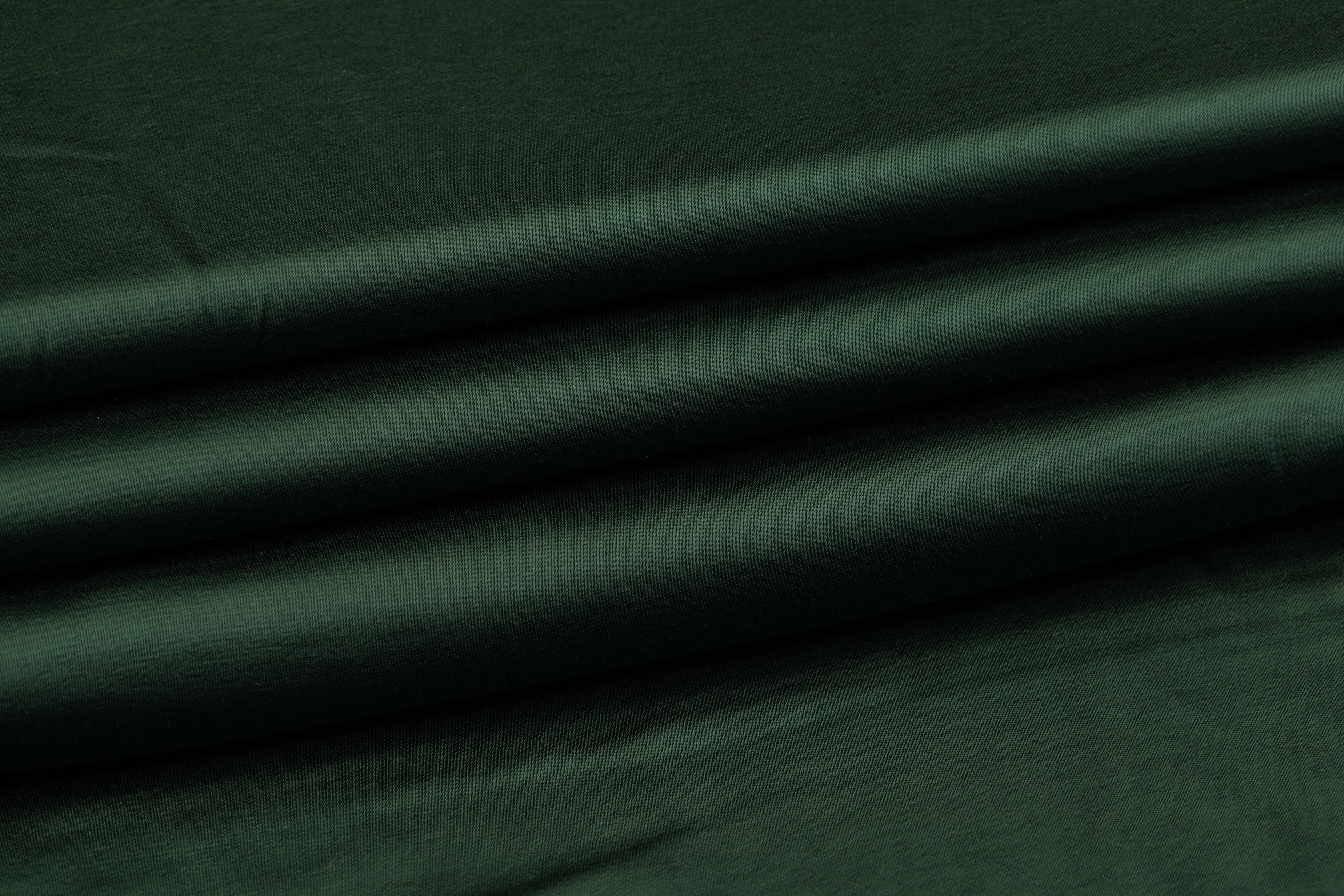 Heavy Viscose Acetate Charmeuse - Emerald Green