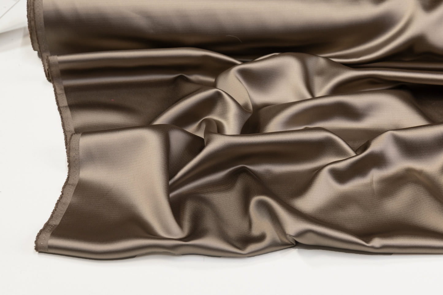 Italian Viscose Acetate Satin - Taupe
