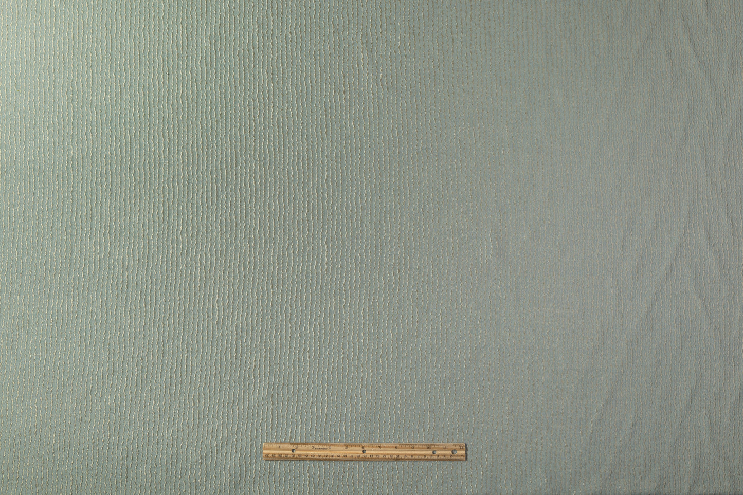 Striped Metallic Silk Wool Blend Jacquard - Green / Taupe