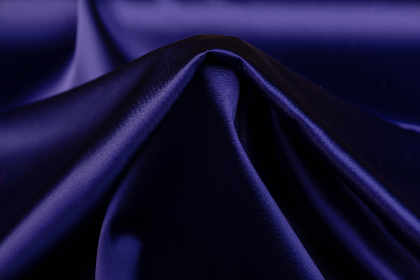 Italian Viscose Acetate Satin - Royal Blue