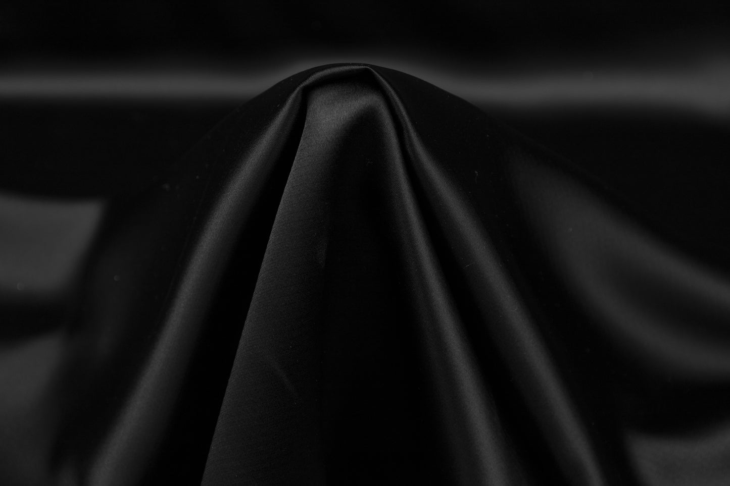 Italian Viscose Acetate Satin - Black