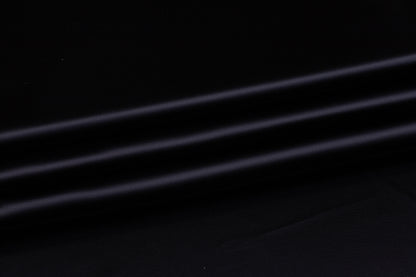 Italian Viscose Acetate Satin - Midnight Navy