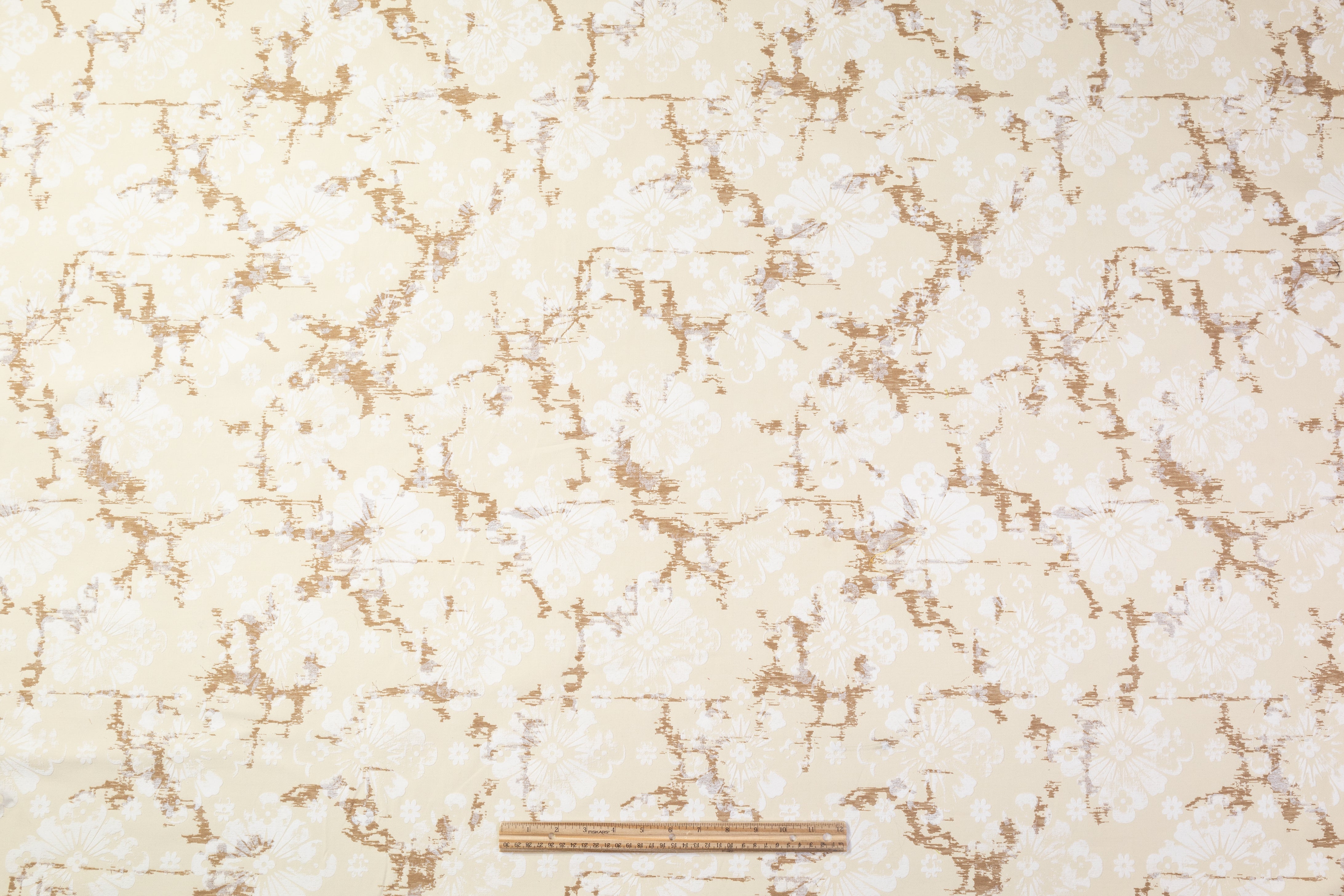 Alexander McQueen - Floral Italian Brocade - Beige / Cream / White