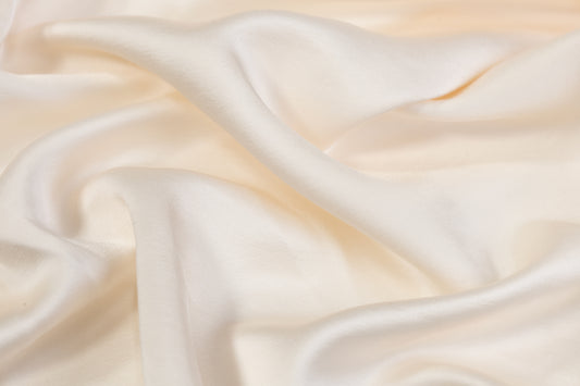 Heavy Viscose Acetate Charmeuse - Ivory