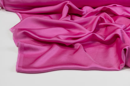 Heavy Viscose Acetate Charmeuse - Magenta