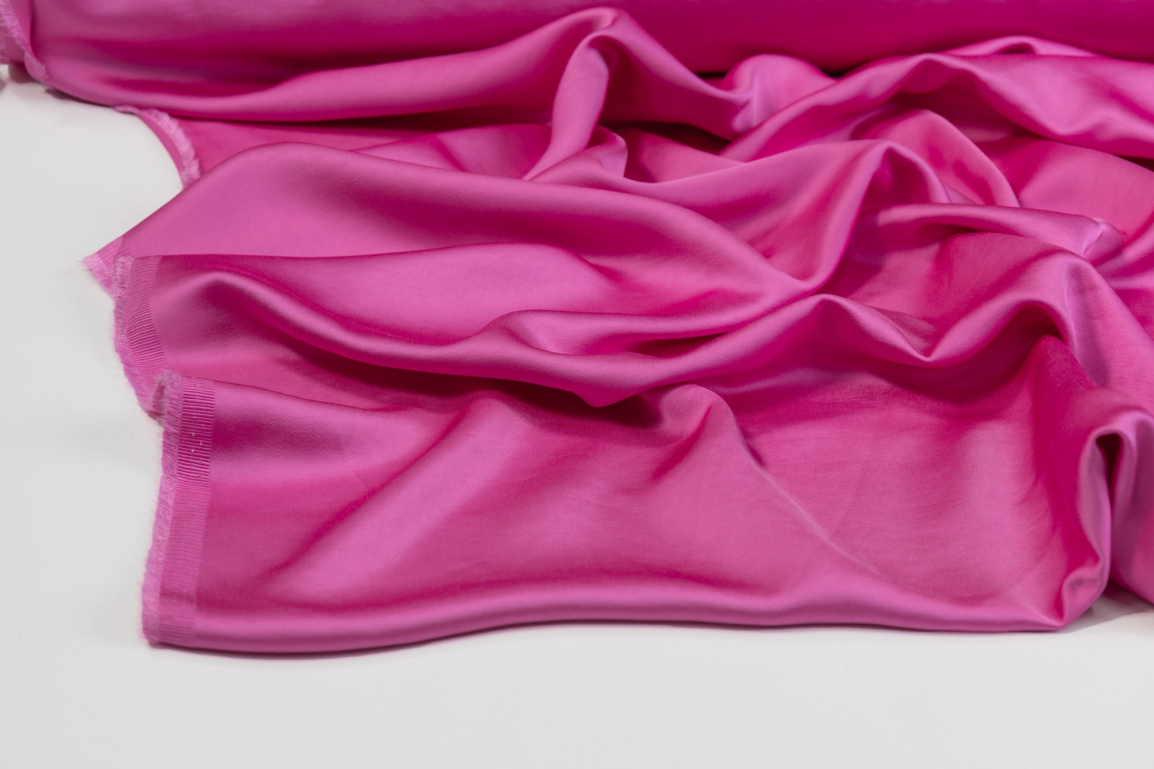 Heavy Viscose Acetate Charmeuse - Magenta