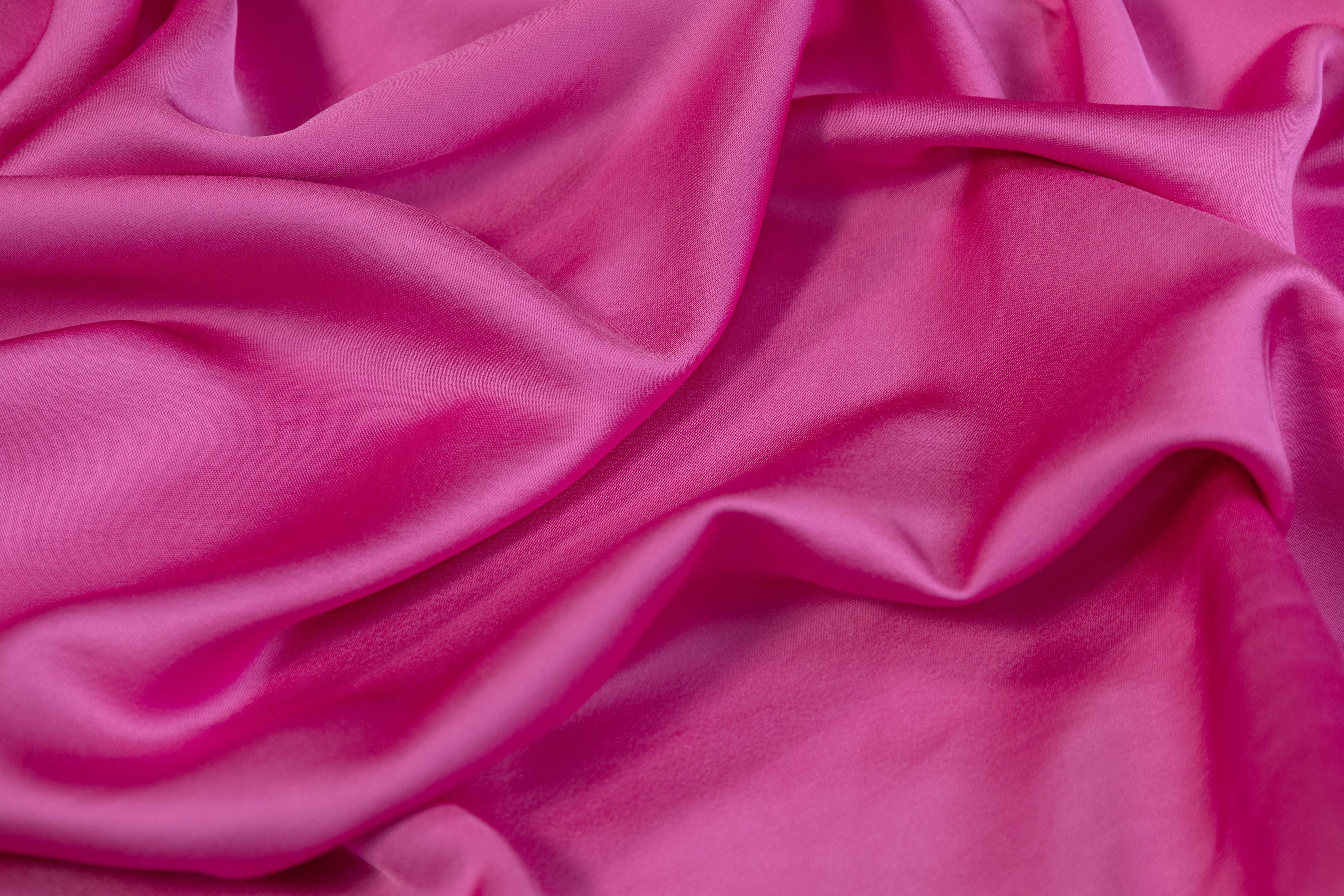 Heavy Viscose Acetate Charmeuse - Magenta