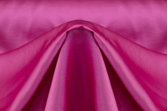 NY Designer Fabrics Magenta Silk Duchess Satin Fabric