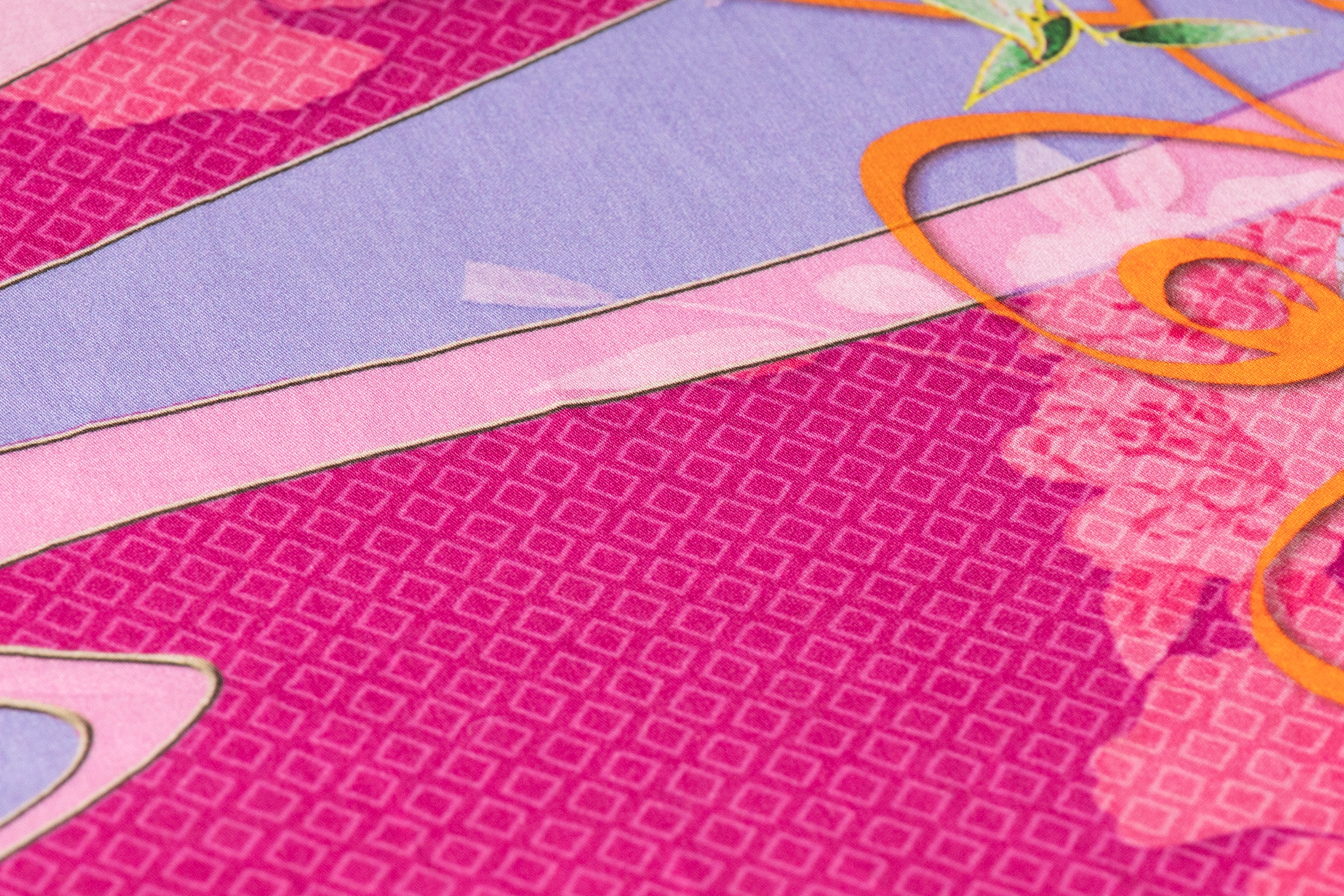 Floral Italian Cotton Sateen - Pink / Lilac