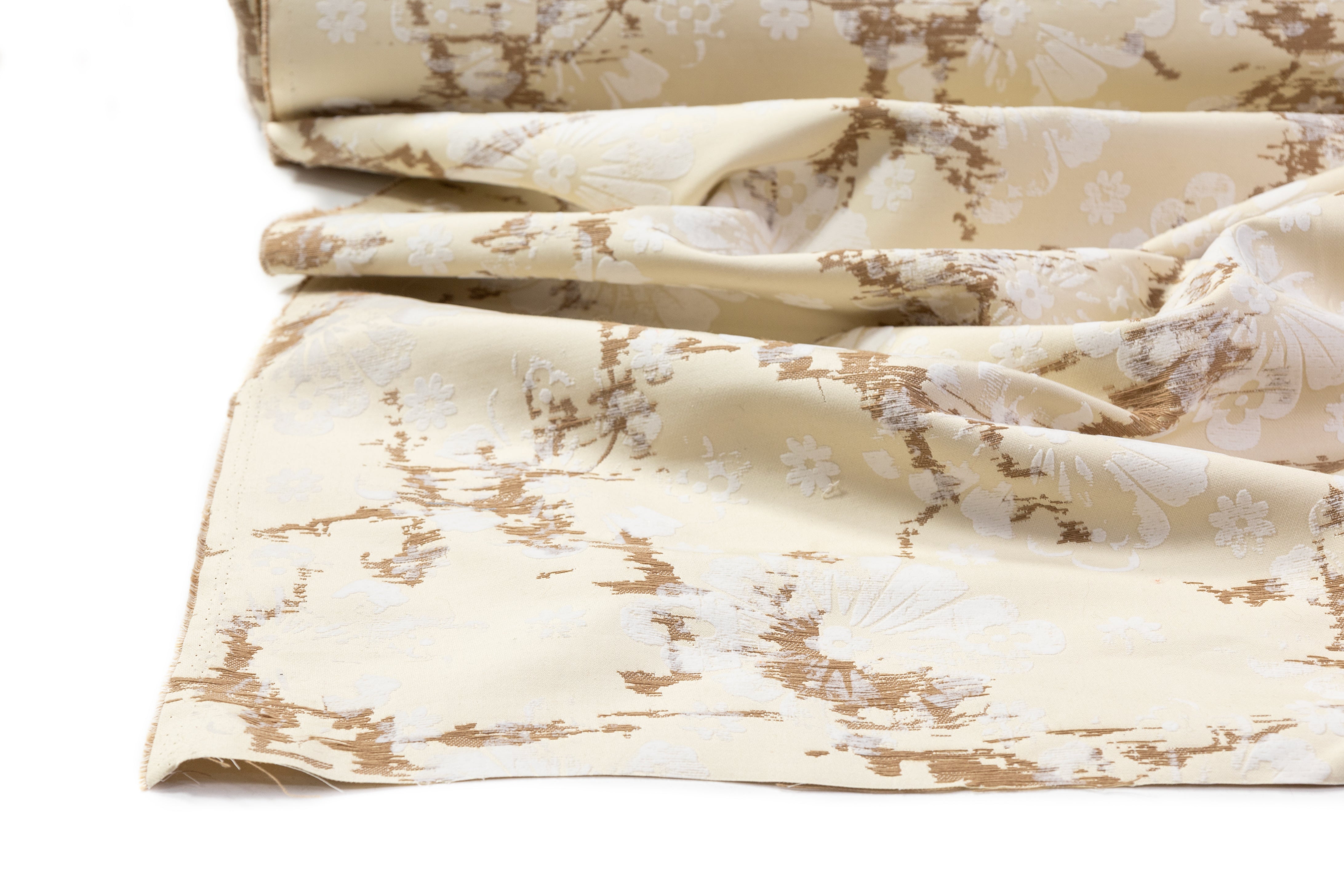 Alexander McQueen - Floral Italian Brocade - Beige / Cream / White