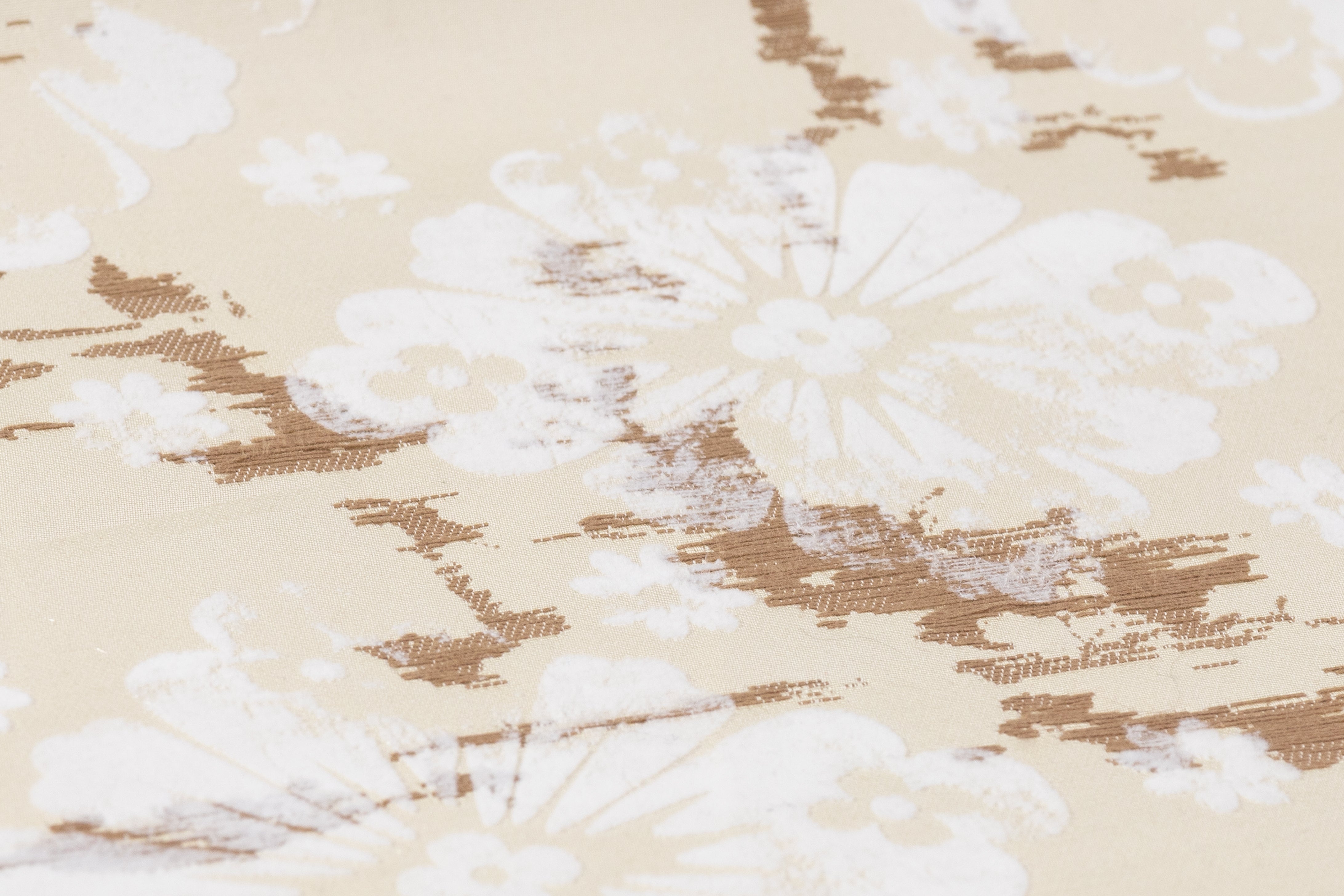 Alexander McQueen - Floral Italian Brocade - Beige / Cream / White