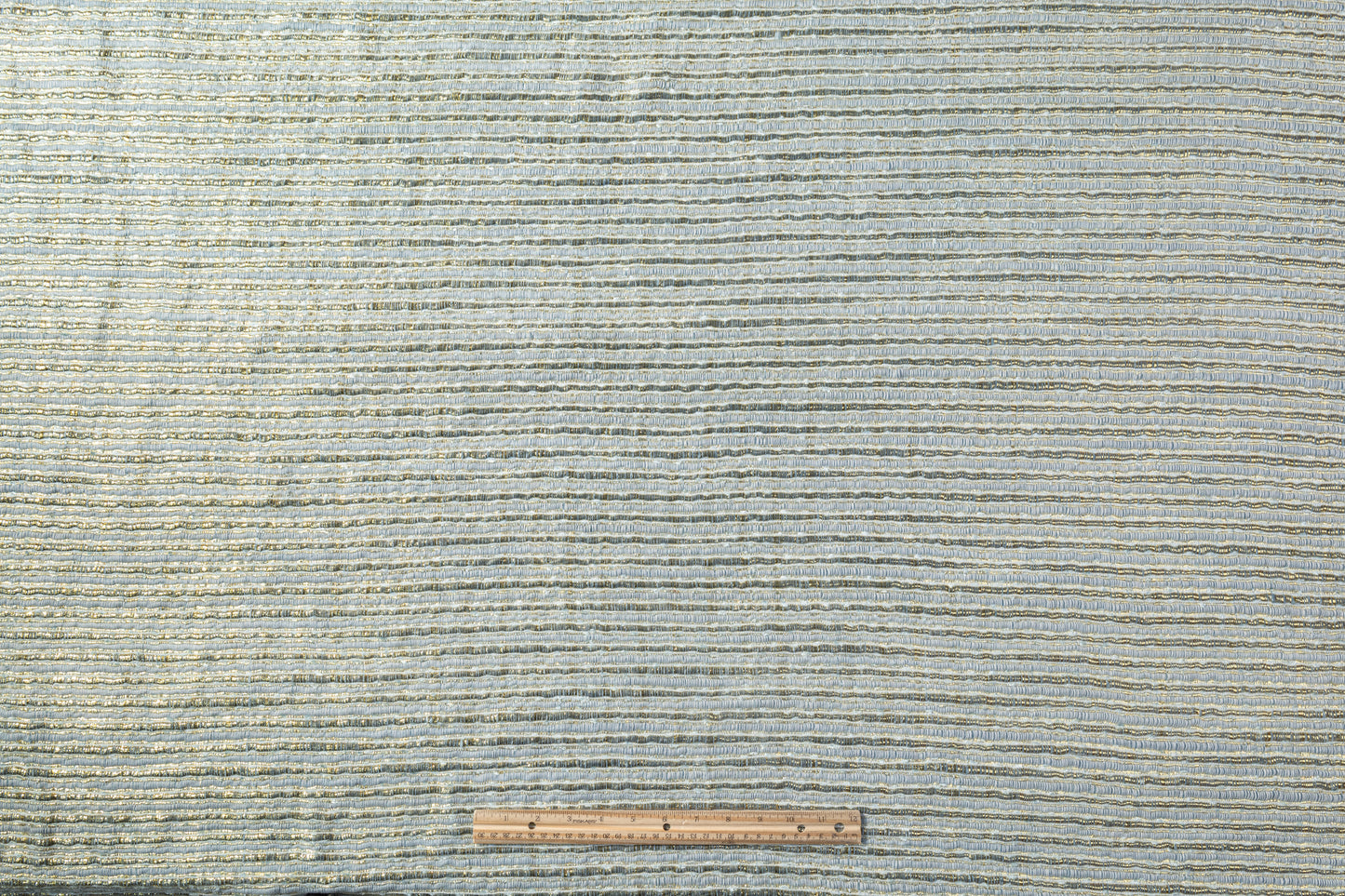 Metallic Viscose Chenille Tweed - Blue / Gold