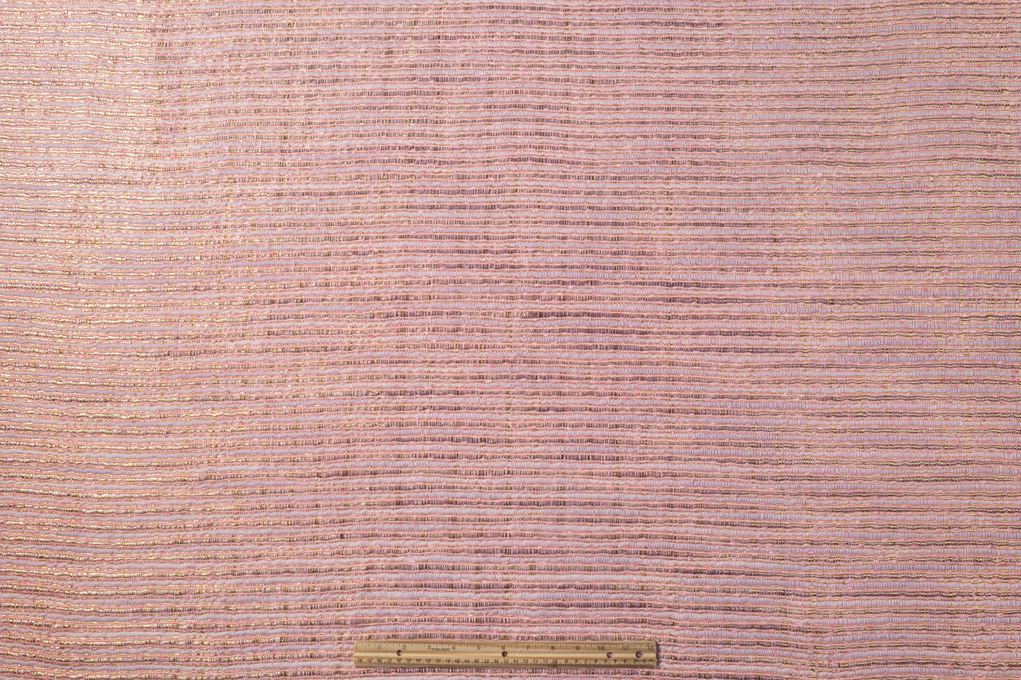 Metallic Viscose Chenille Tweed - Pink / Purple / Gold
