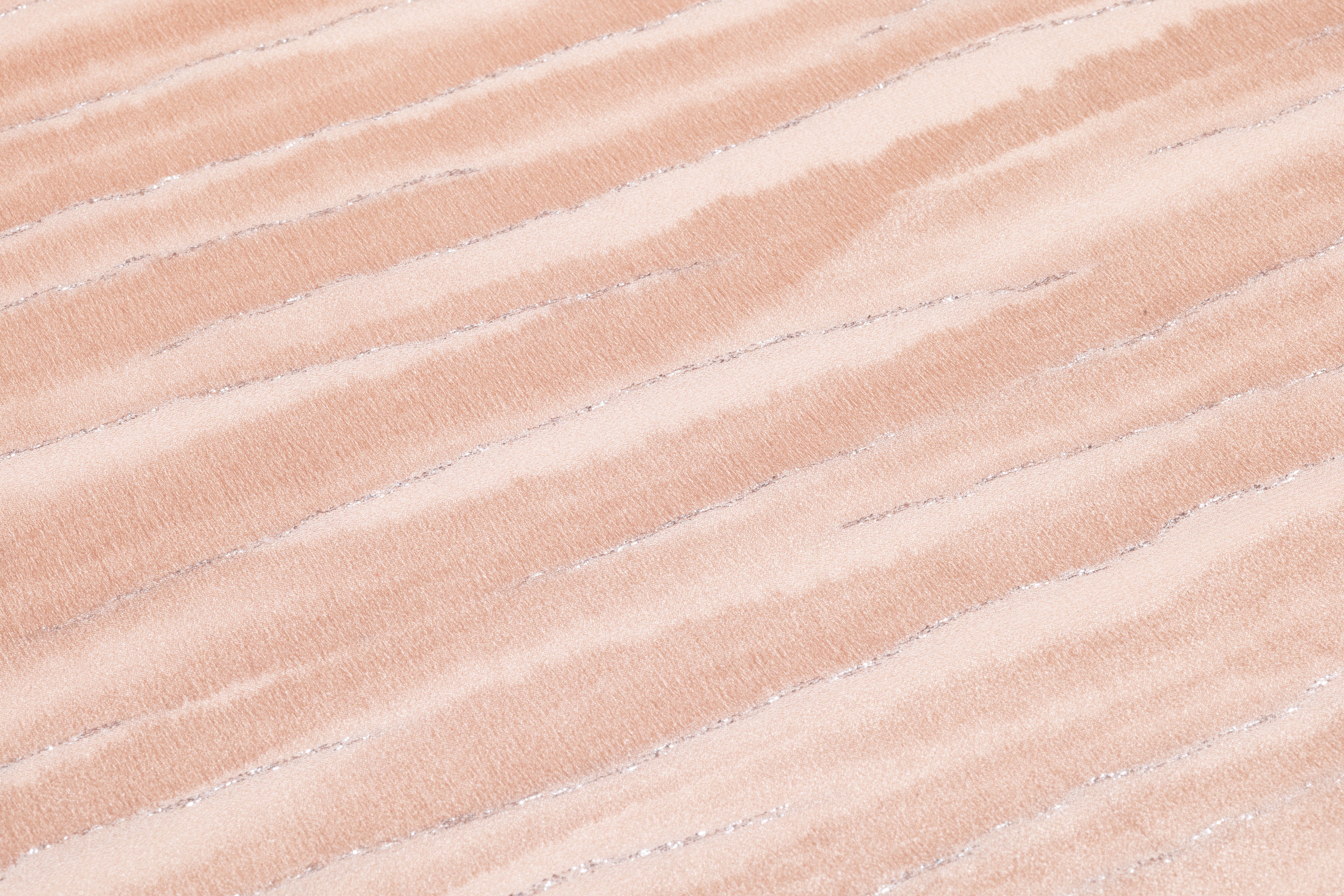Metallic Italian Silk Jacquard - Blush / Silver