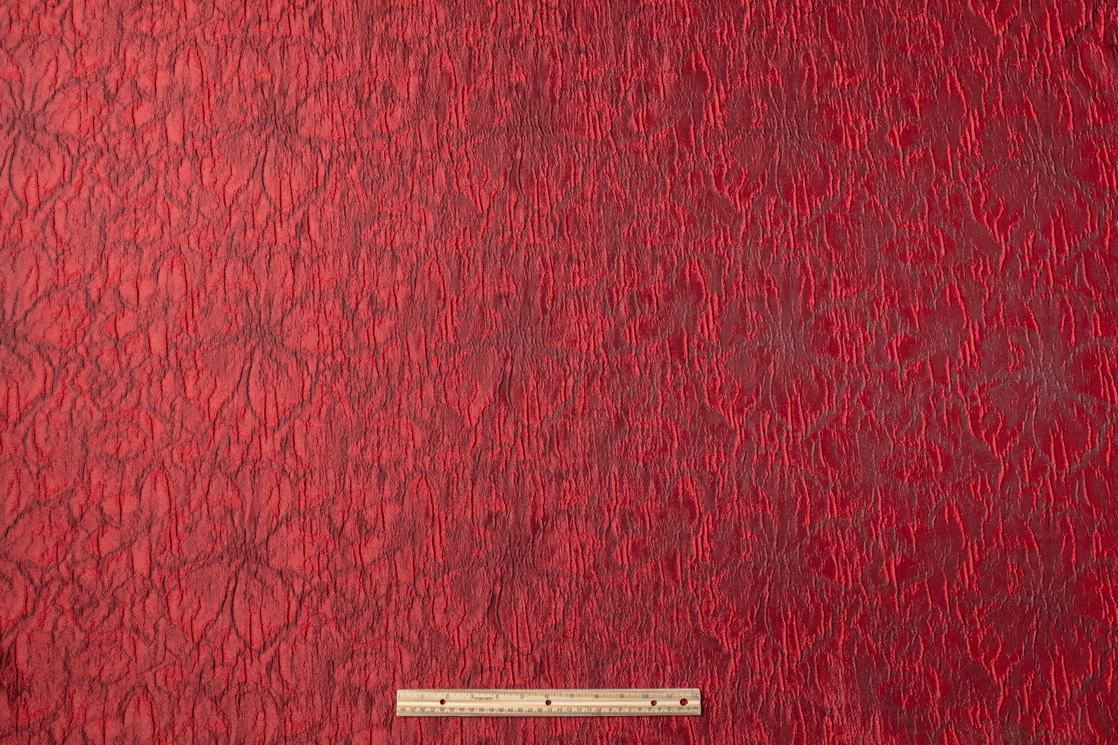Cloqué Brocade - Red