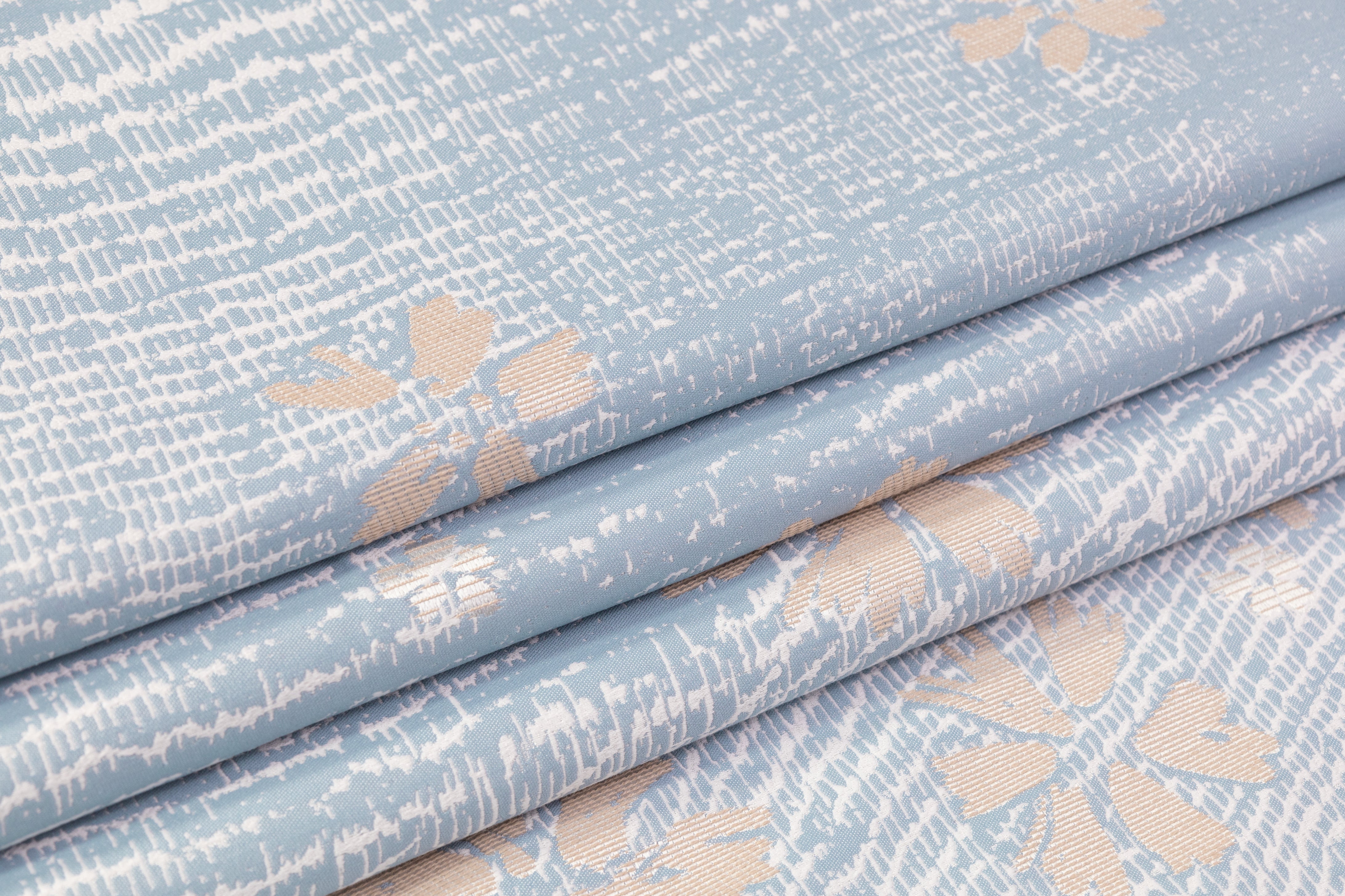 Floral Italian Brocade - Blue / Beige