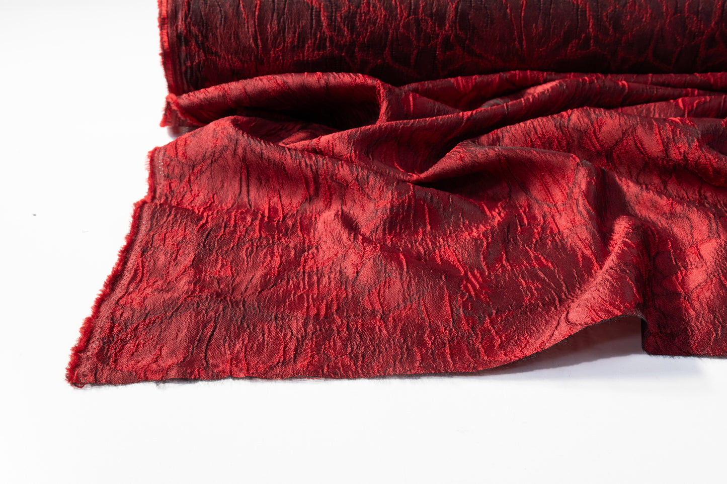 Cloqué Brocade - Red