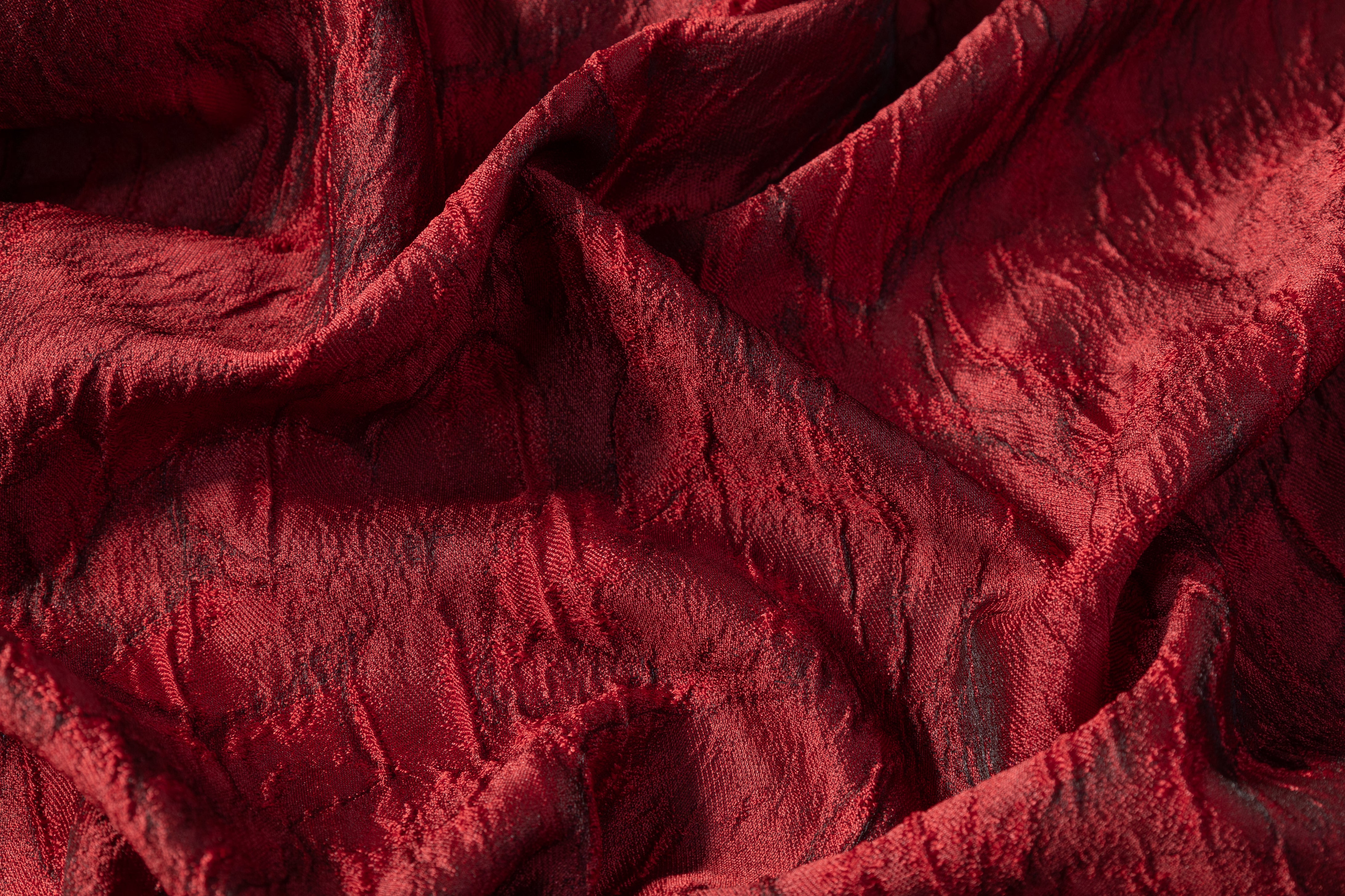 Cloqué Brocade - Red