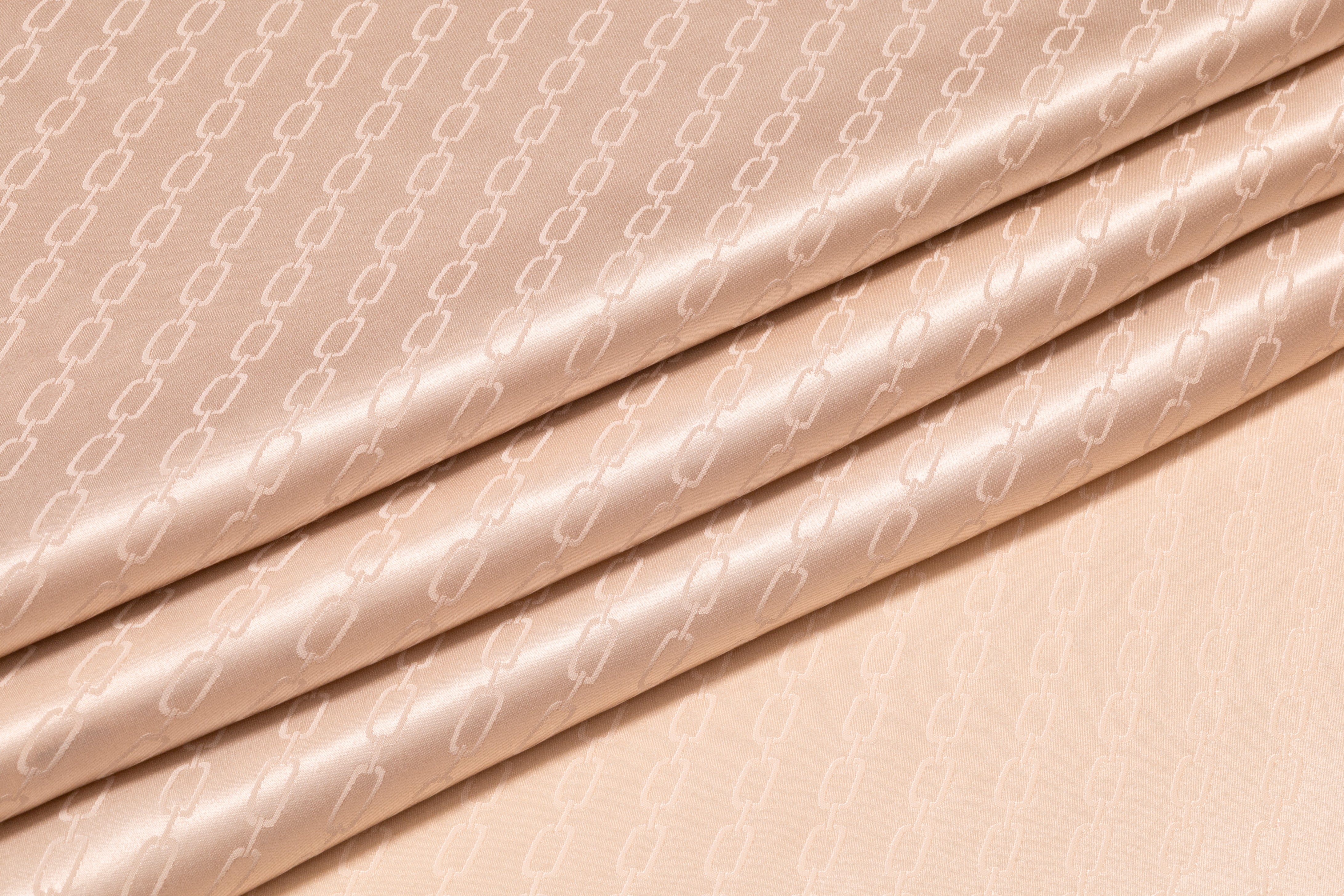Chain Italian Silk Jacquard - Blush