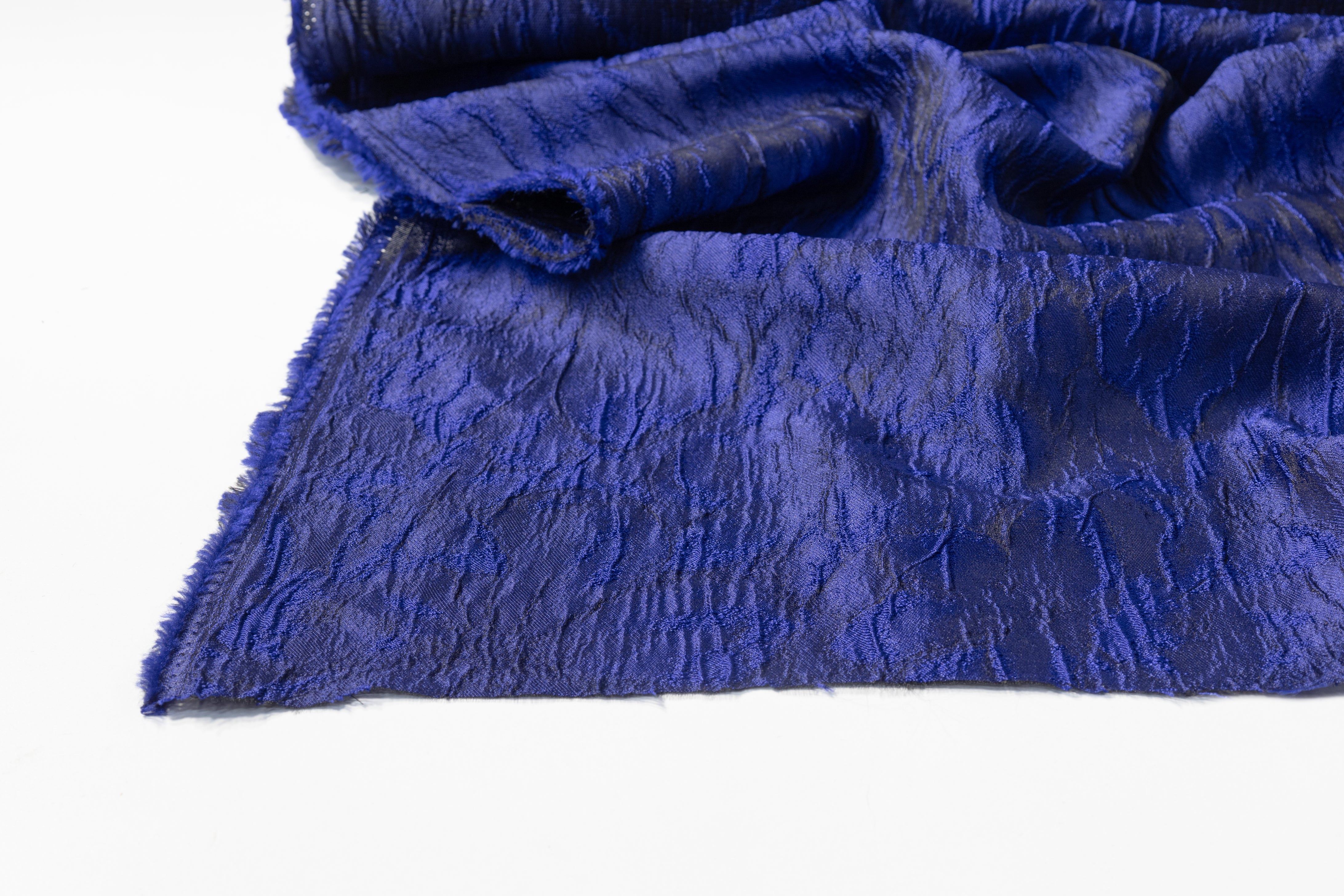 Cloqué Brocade - Blue