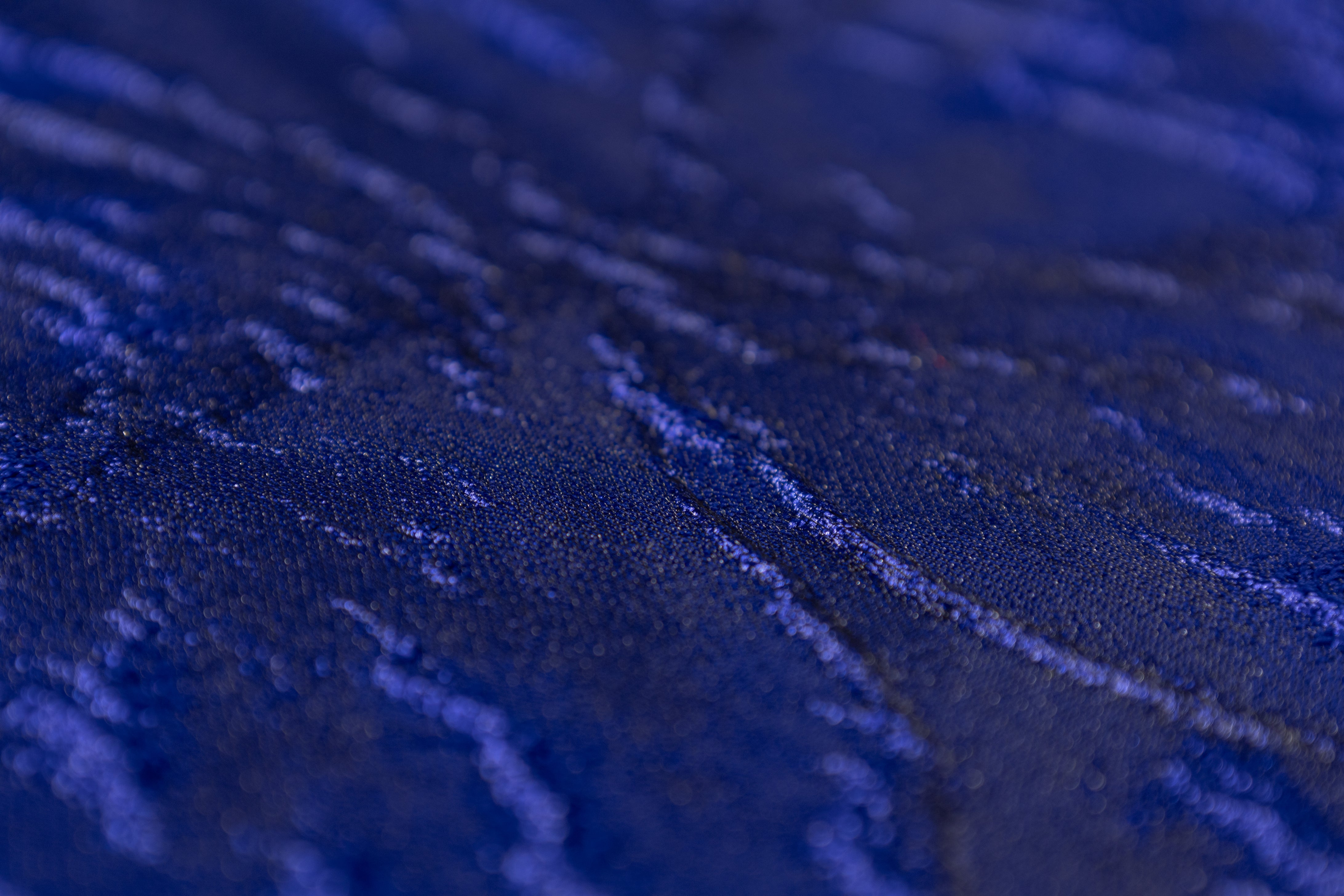 Cloqué Brocade - Blue
