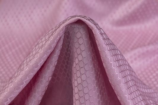 Italian Silk Viscose Jacquard - Pink