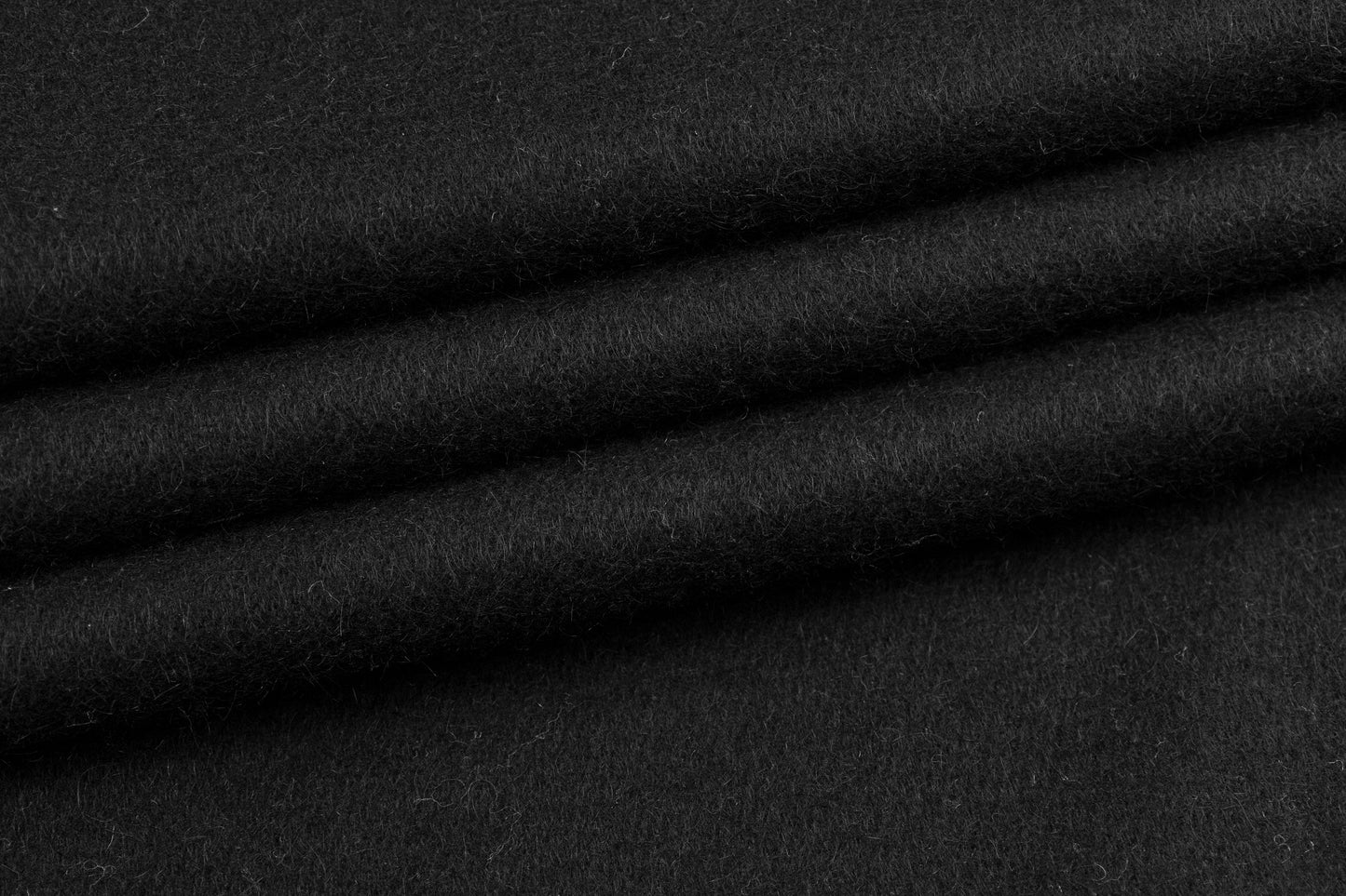 Solid Wool Coating - Black