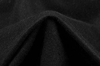 Solid Wool Coating - Black