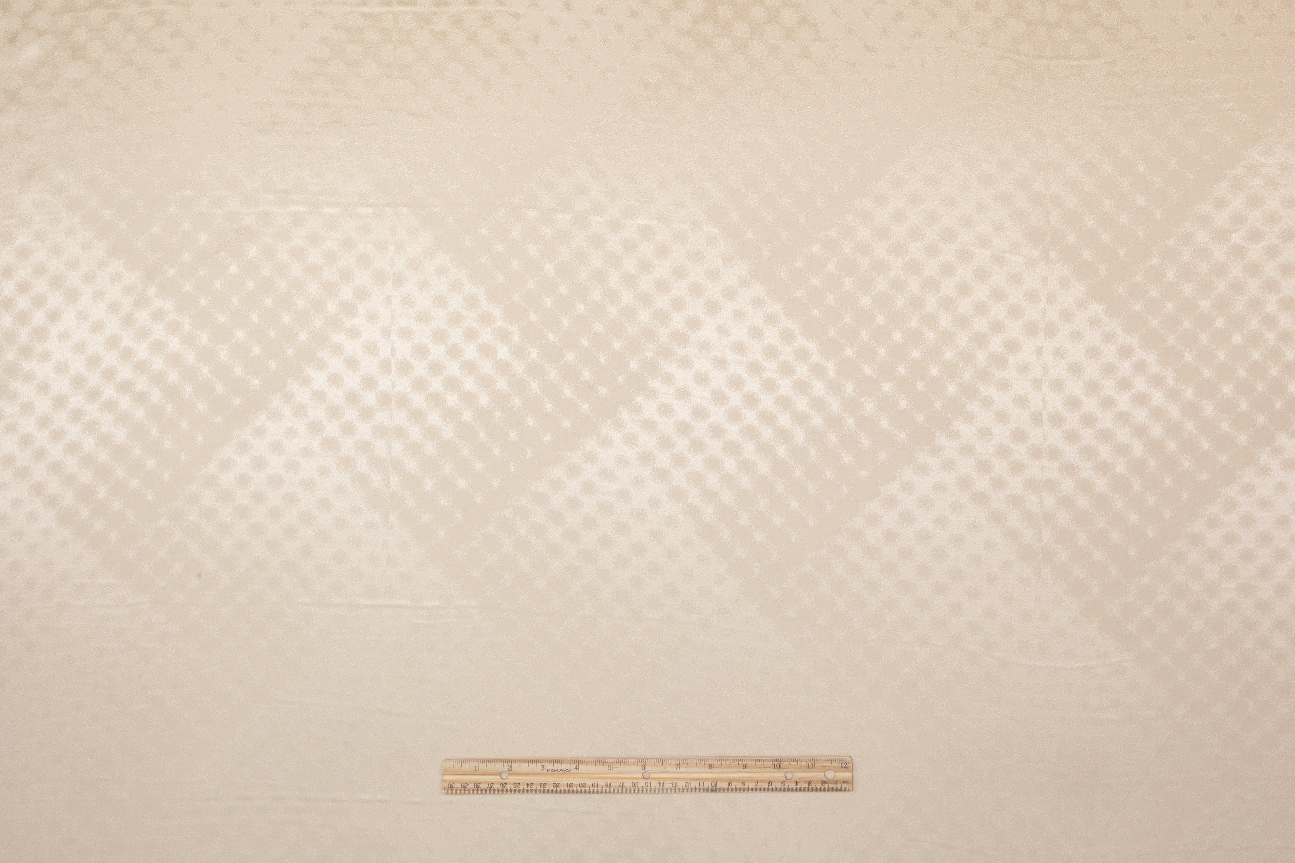 Dotted Italian Silk Jacquard - Light Taupe