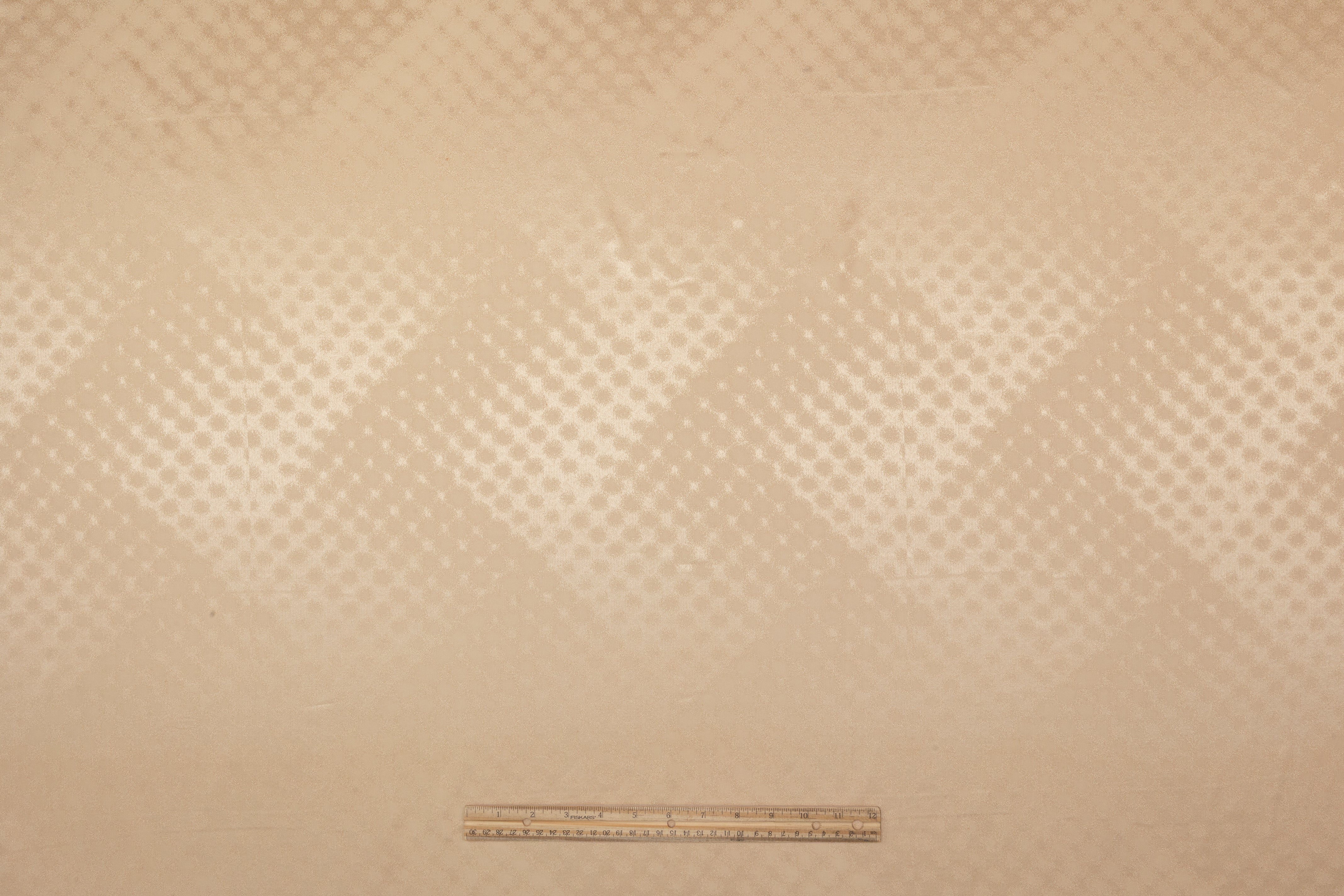 Dotted Italian Silk Jacquard - Champagne Gold