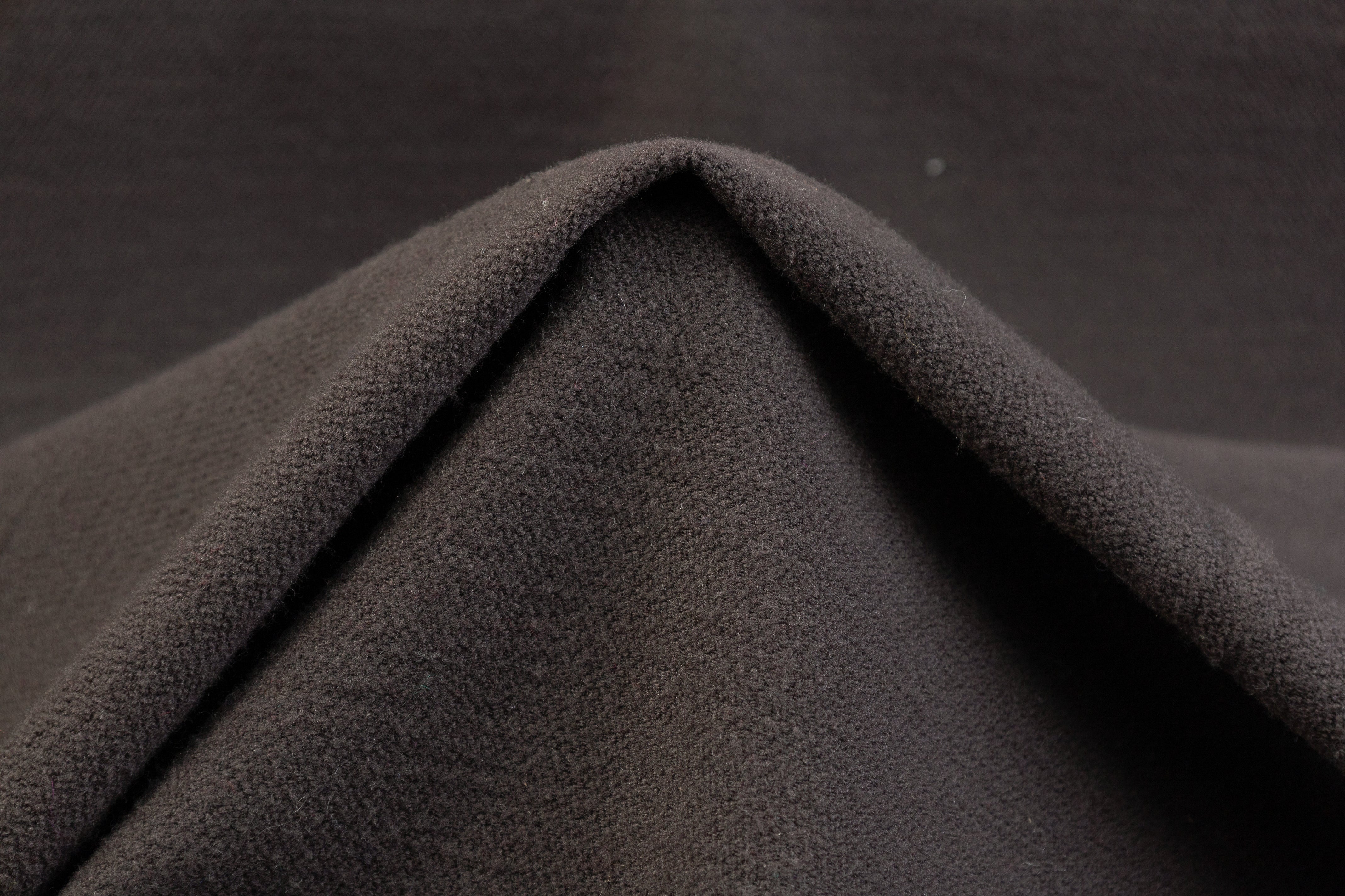 Poly Wool Pique Coating - Mud Gray