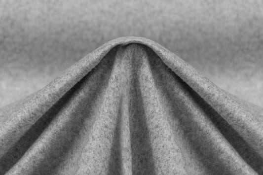 Solid Wool Coating - Heather Gray