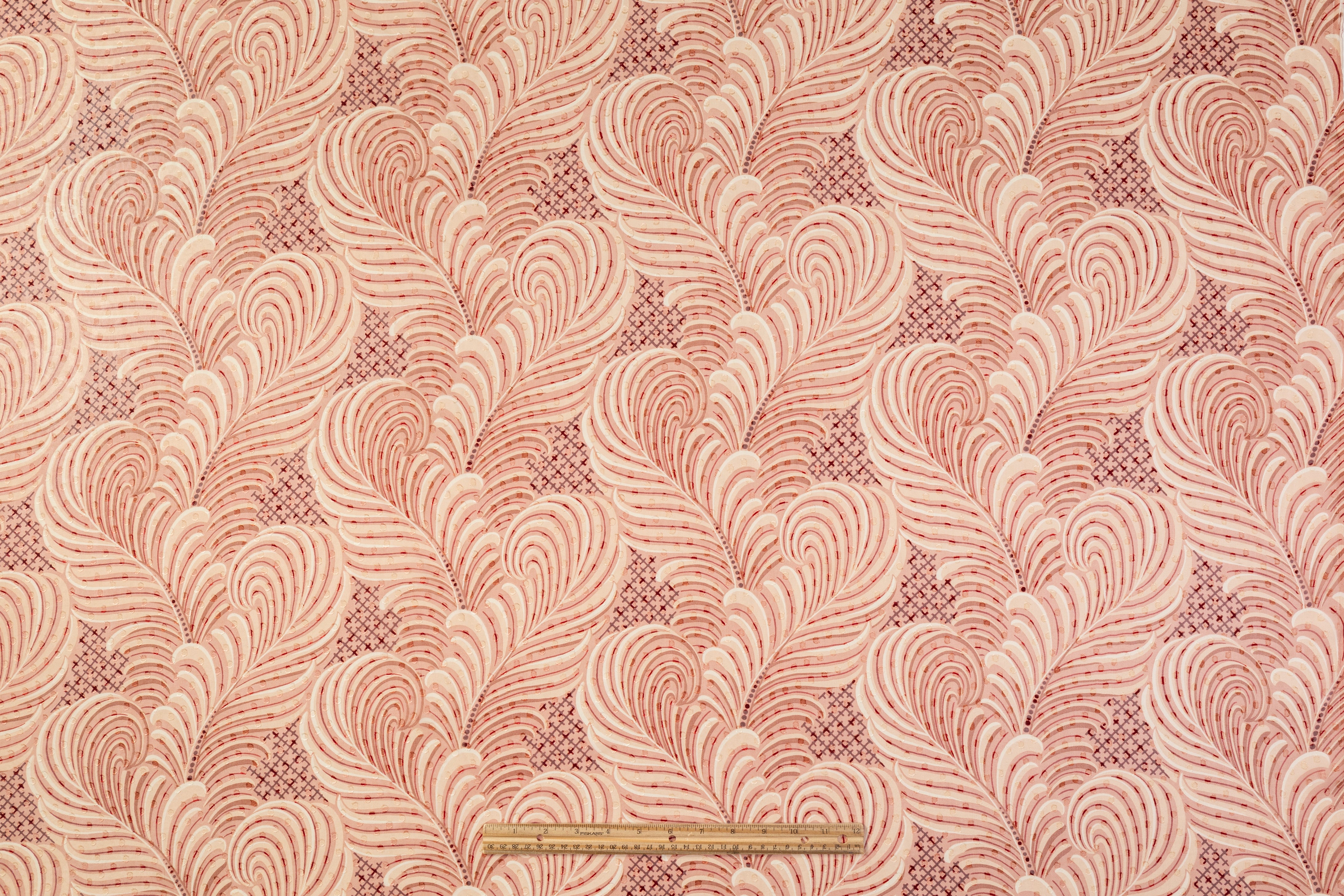 Printed Silk Fil Coupé Chiffon - Blush