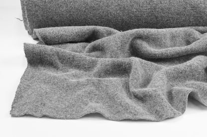 Solid Boiled Wool - Gray