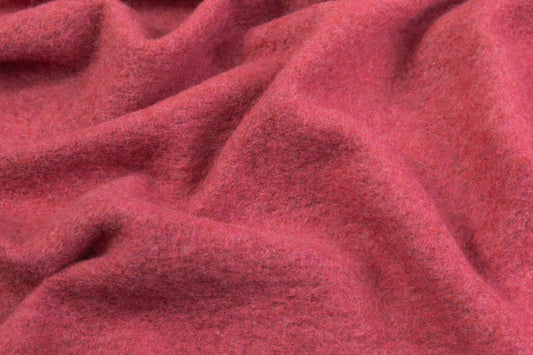 Solid Boiled Wool - Pink